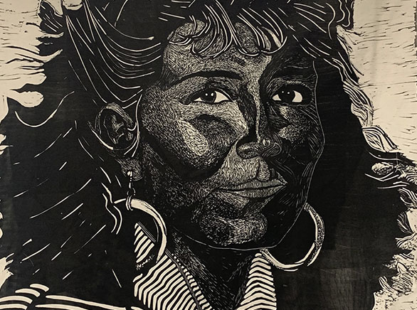 Woman in Print