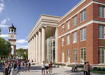 College of Business Building - south pedestrian view