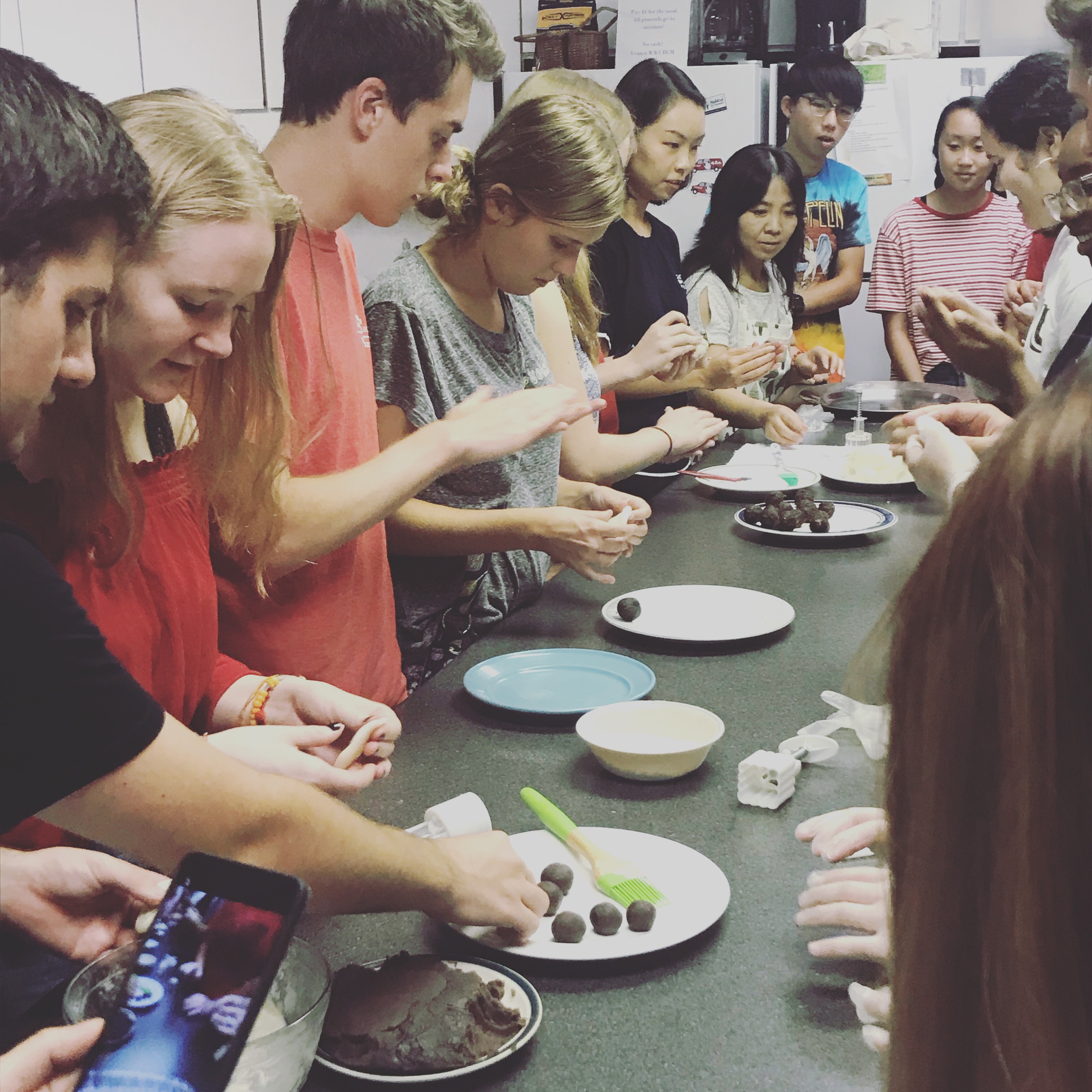 Making moon cakes