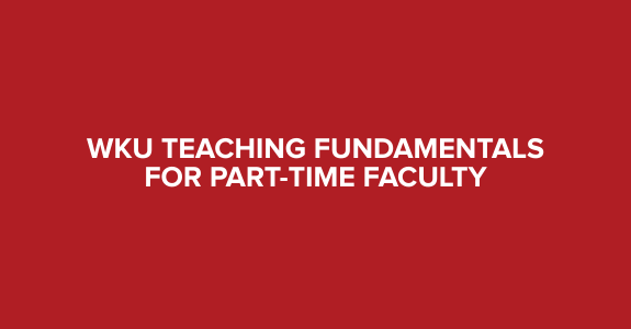 Part-time Teaching Fundamentals