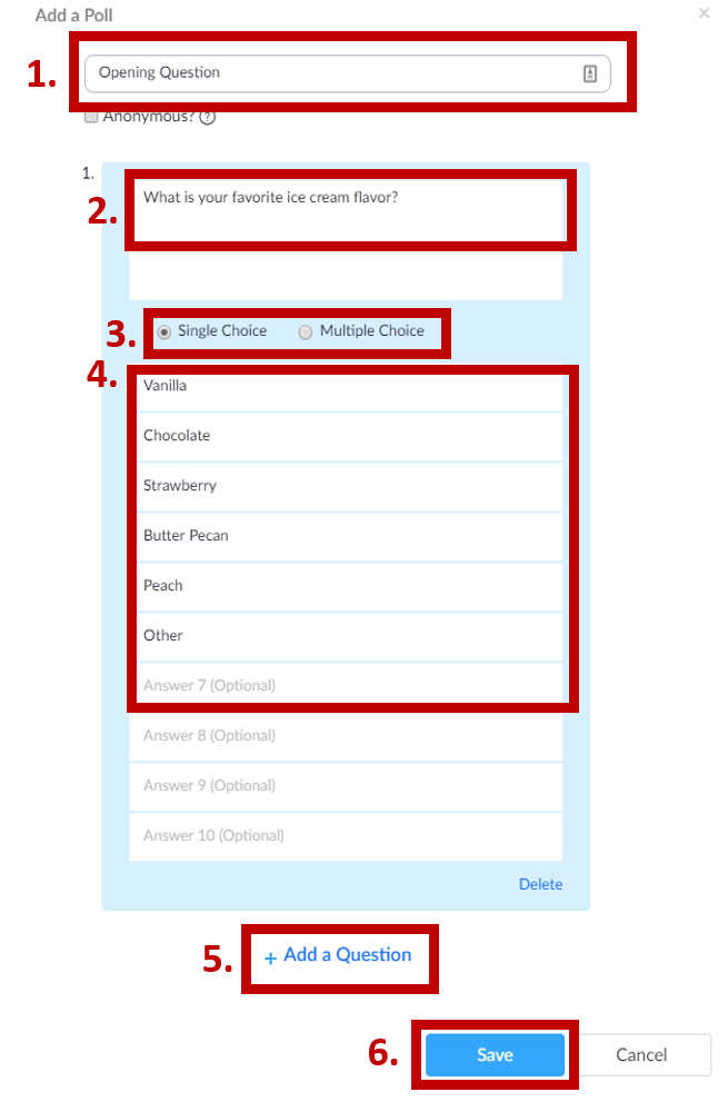 Creating Polls
