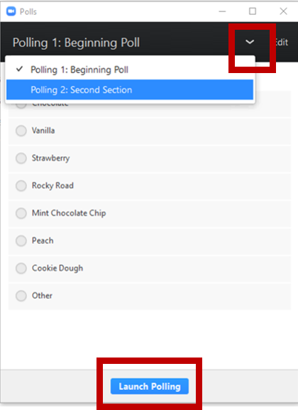 Using Polls in a Meeting
