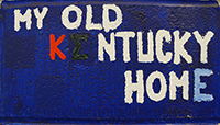 Photo of cinder block painted by Jordan Foster, finished 2011