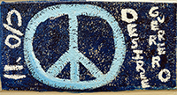 Photo of cinder block painted by Desiree Guerrero, class of 2011