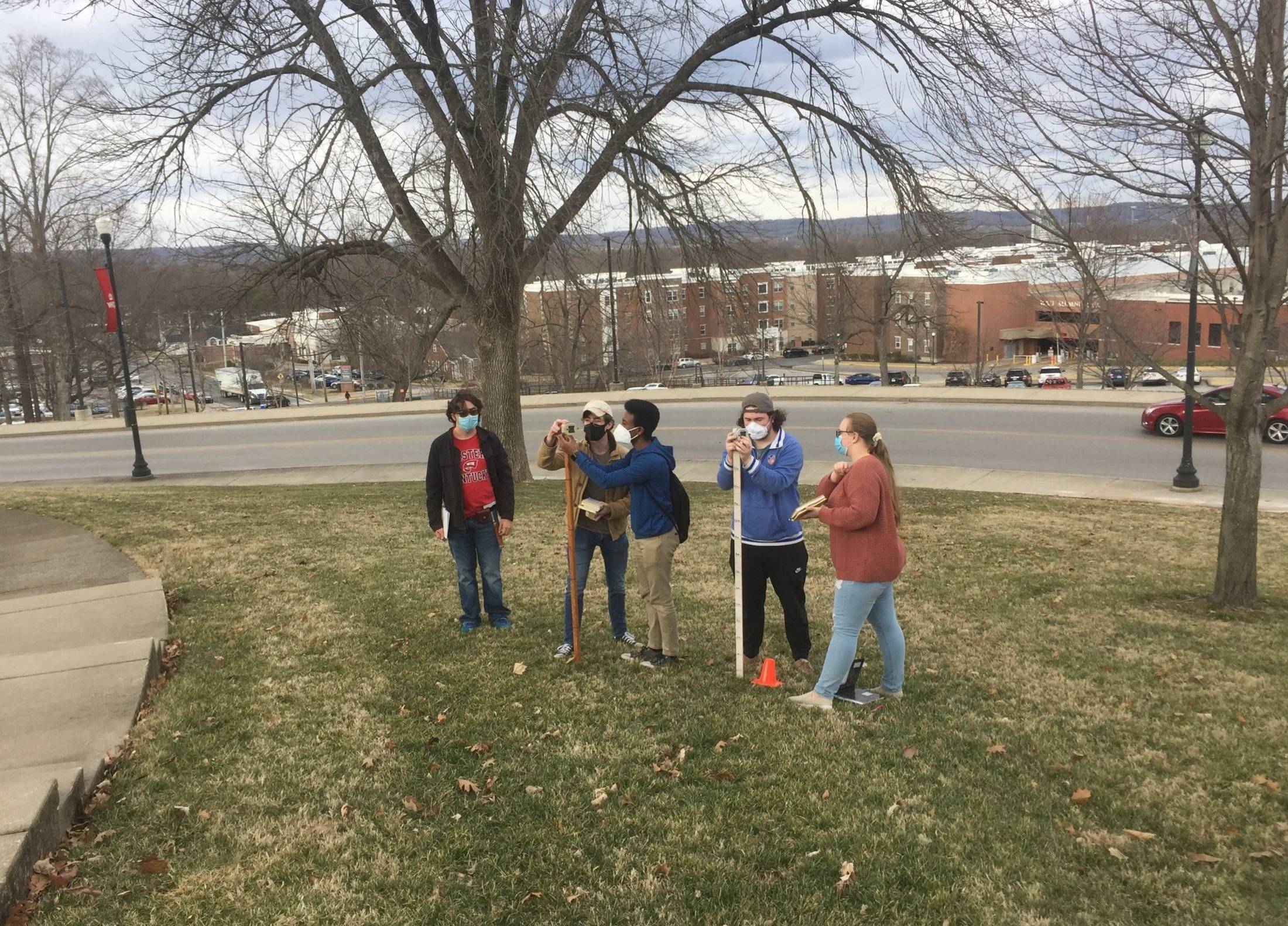 Students in Field