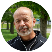 image of man wearing black jacket 