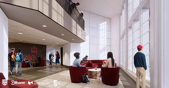 New hall portal lounge rendering