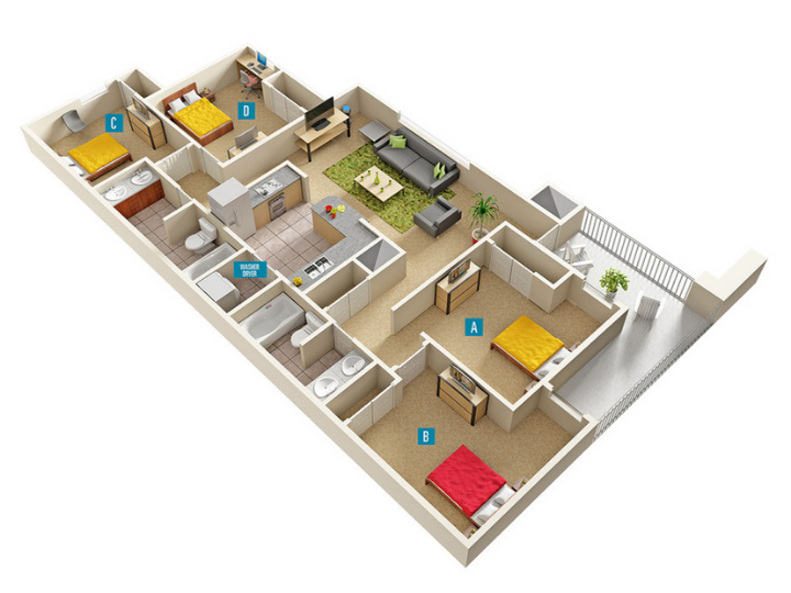 Campus Flats layout