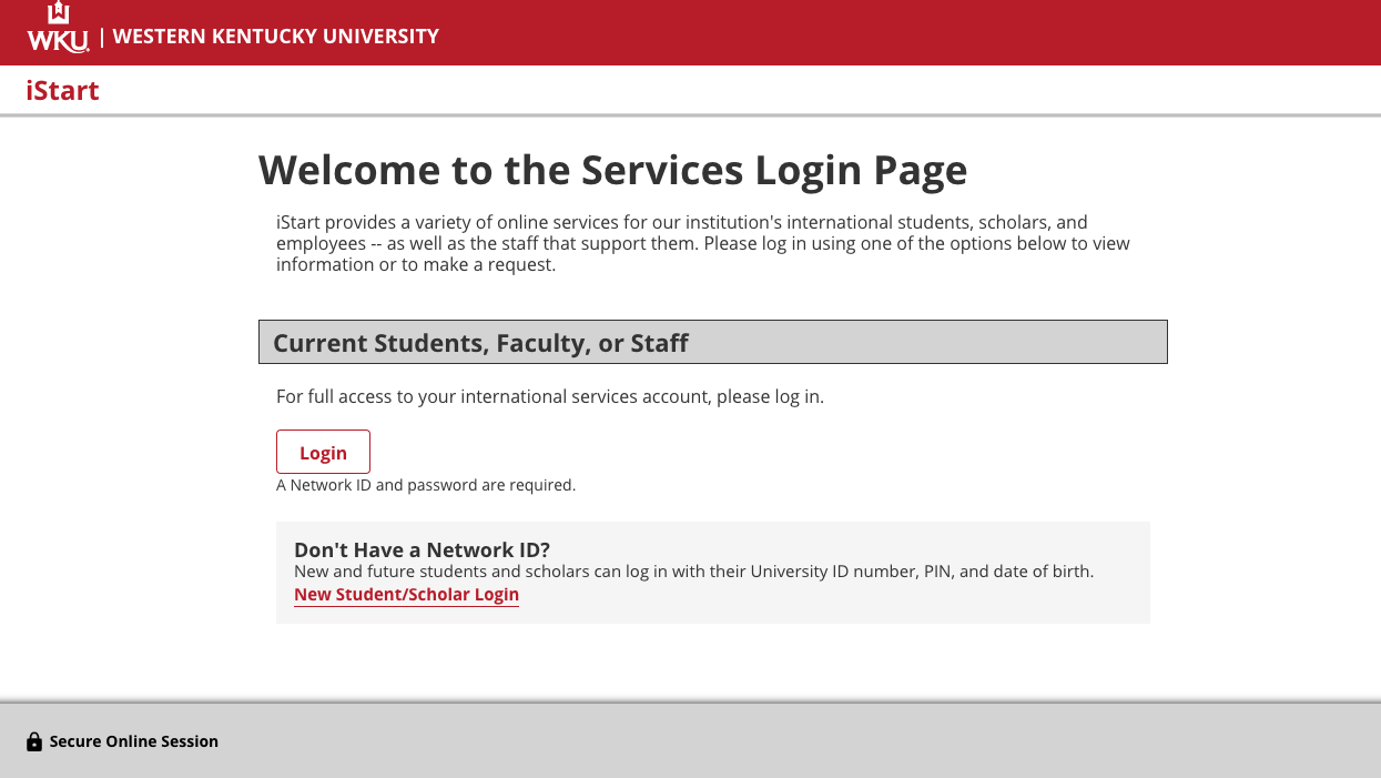 iStart Login