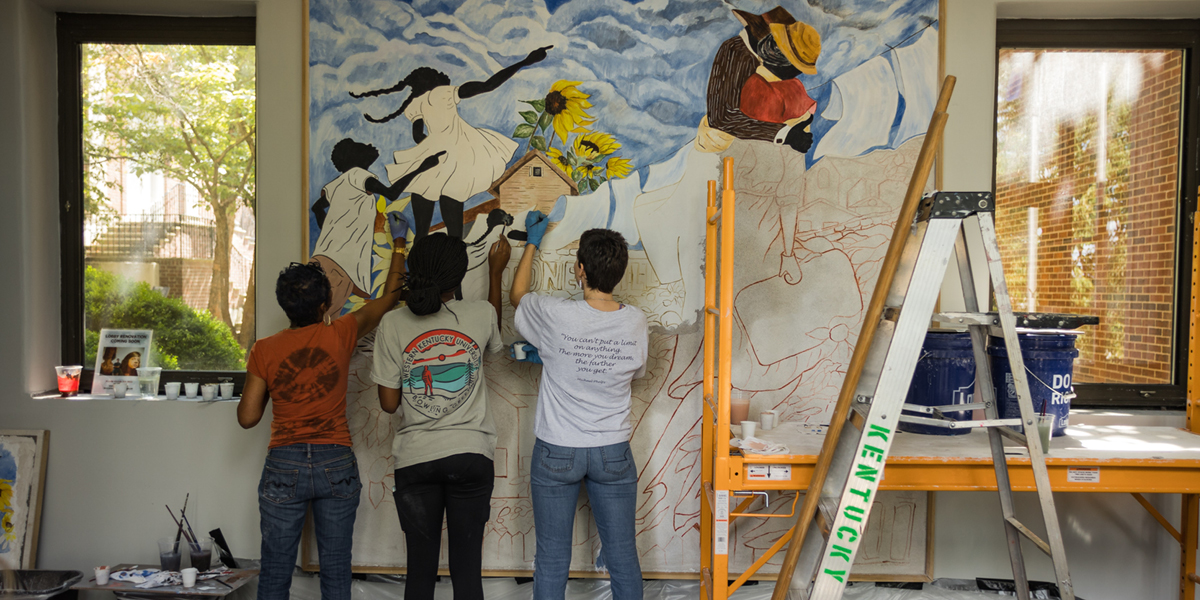 Jonesville Mural In Progress