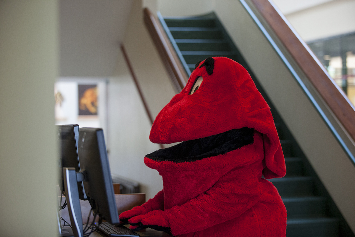 big red computer