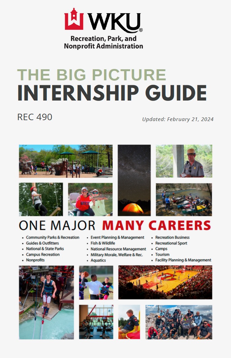 Internship manual graphic and link