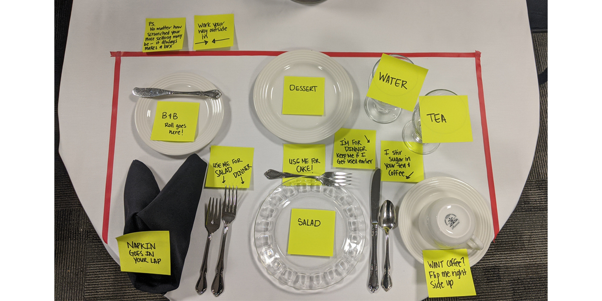 Place Setting Guide