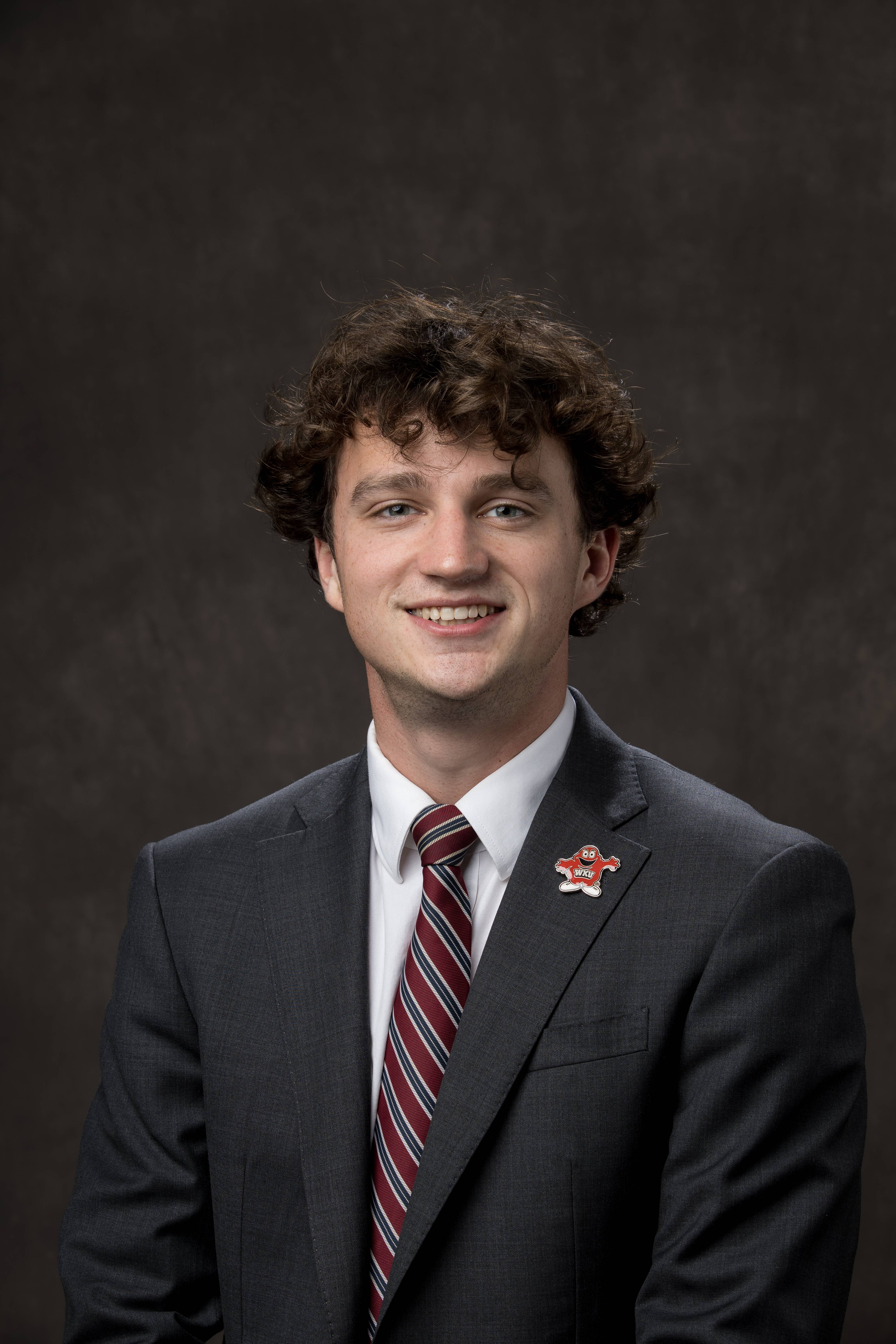 A headshot image of Student Body President Rush Robinson.