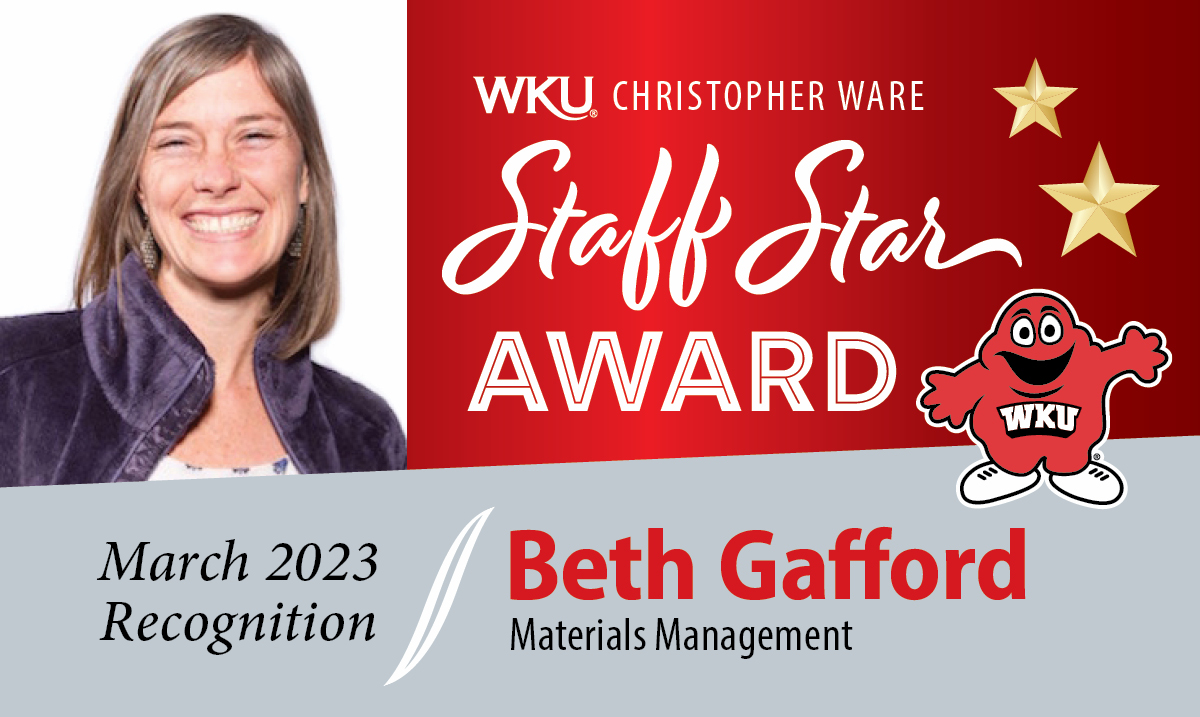 Beth Gafford March 2023 Staff Star Beth Gafford