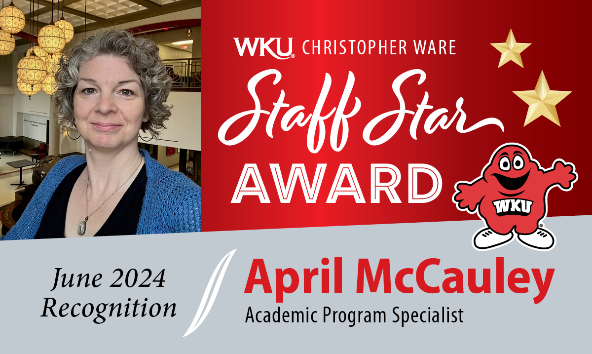 April McCauley Staff Star June April McCauley Staff Star June
