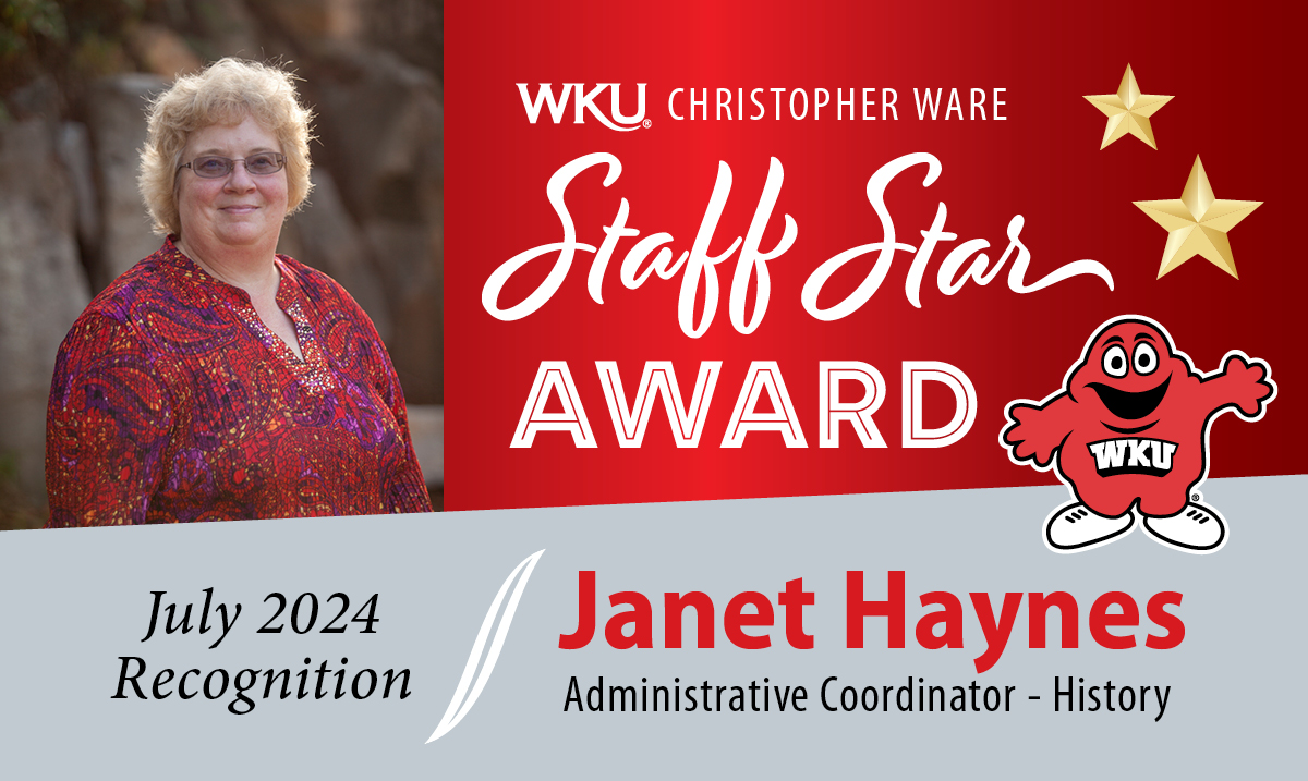 Janet Haynes Staff Star July Janet Haynes Staff Star July