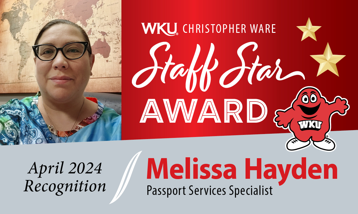 April Staff Star Melissa Hayden