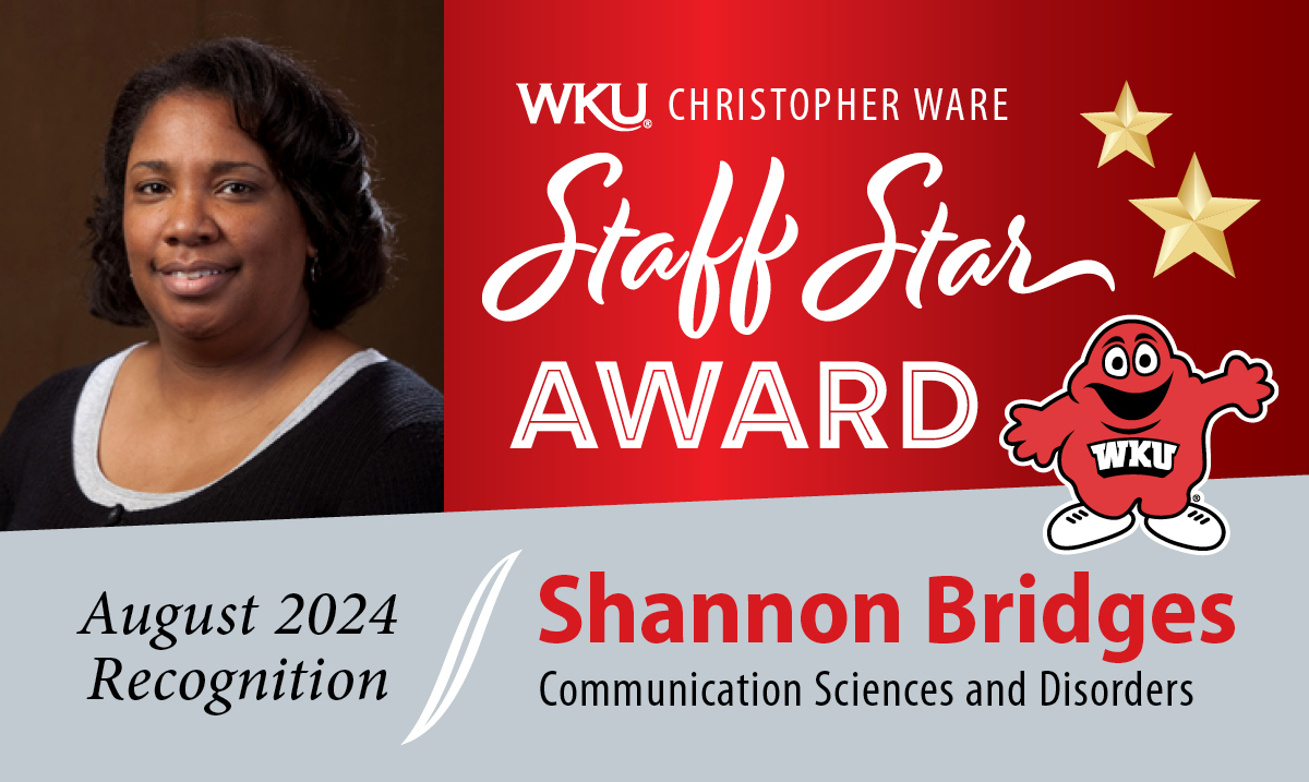 Shannon Bridges Staff Star August Shannon Bridges Staff Star August