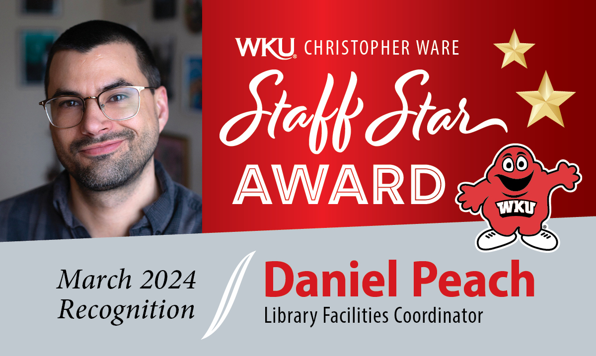 March 2024 Staff Star Award Daniel Peach