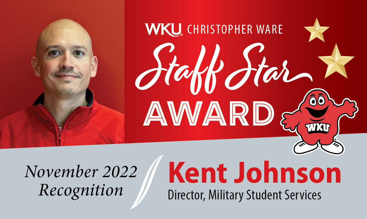 Kent Johson Kent Johnson November 2022 Staff Star Award