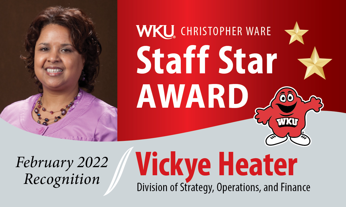 Vickye Heater February 2022 Staff Star