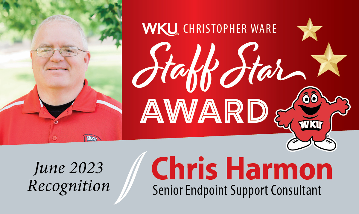 Chris Harmon June Staff Star Staff Starr