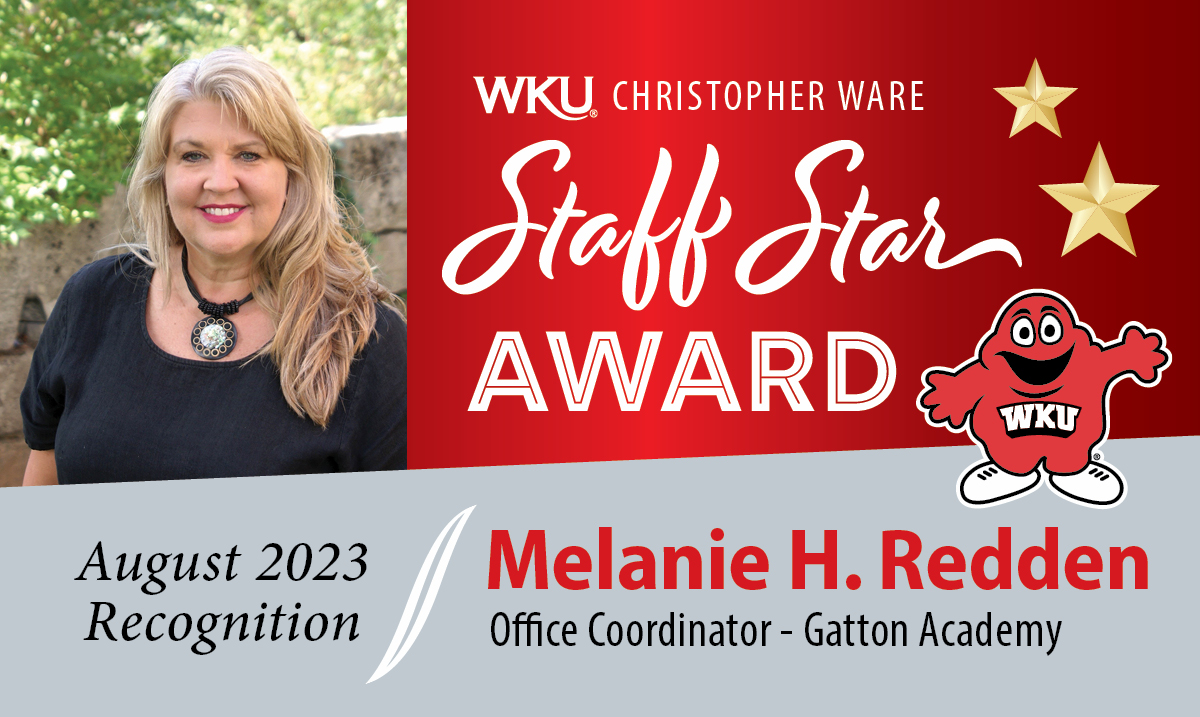 Melanie Redden August Staff Star Melanie Redden