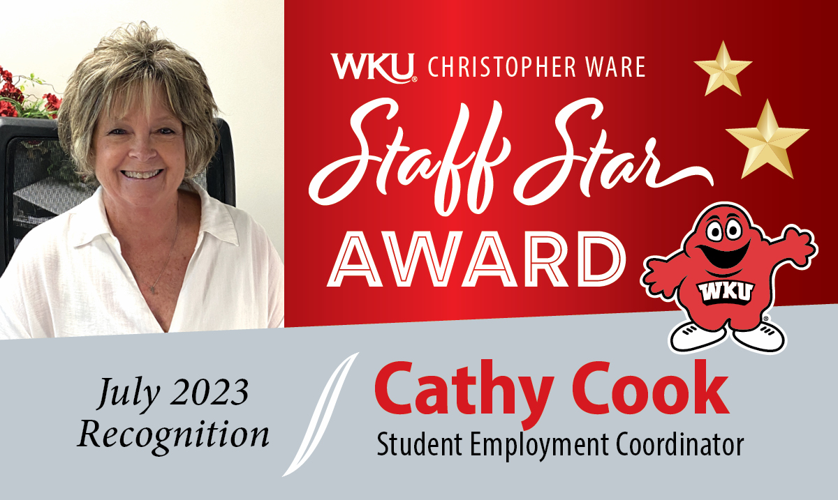 July Staff Star Cathy Cook July Staff Star