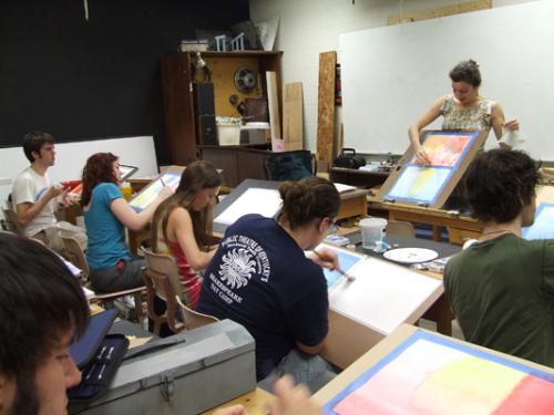 Prof. Pollatsek teaching Rendering.